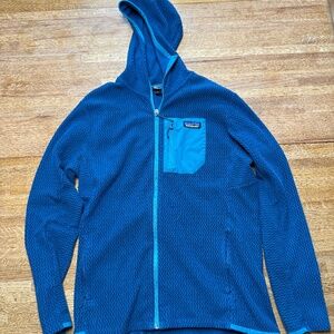 Patagonia R1 Air Fleece Jacket Size M Blue Color